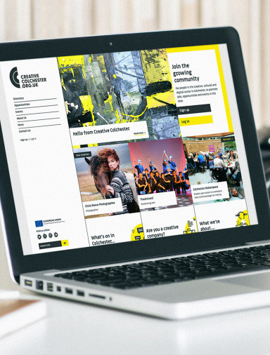 Creative Colchester homepage