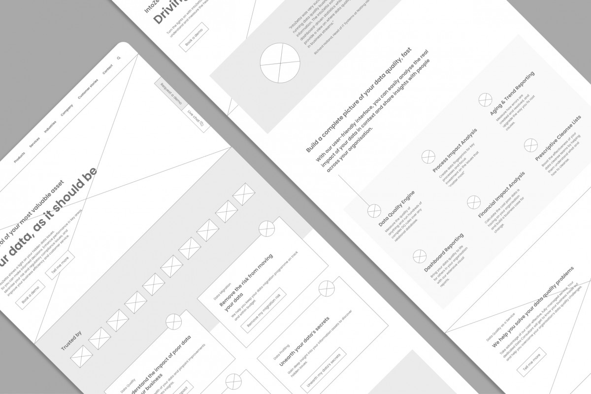 THIS IS FEVER Intozetta wireframe