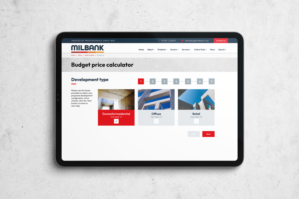 Milbank brand refresh- website design