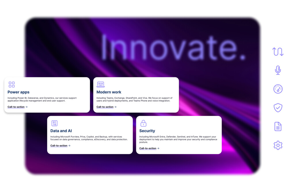 A graphic showcasing some of Applicable's service offerings