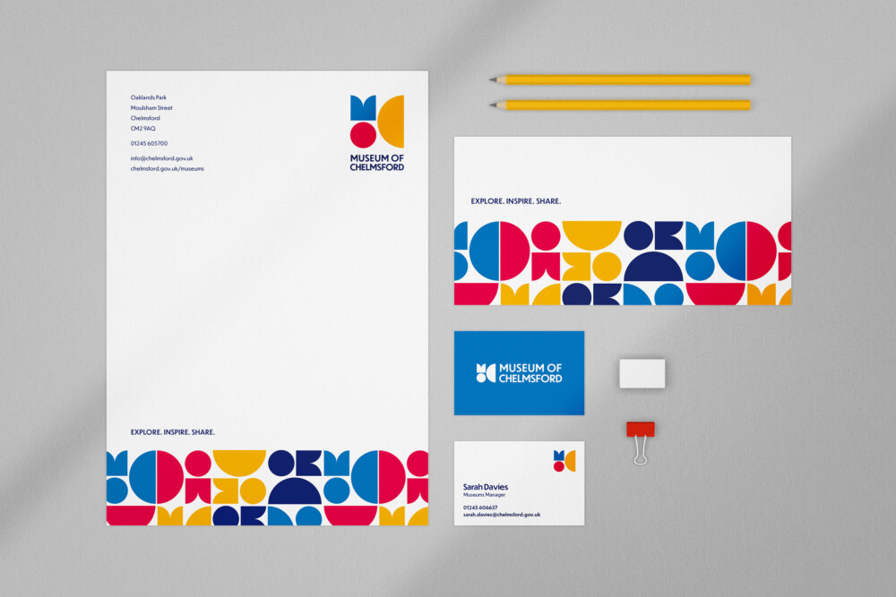 Museum of Chelmsford stationery design