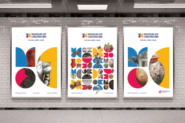 Poster mockups for Museum of Chelmsford