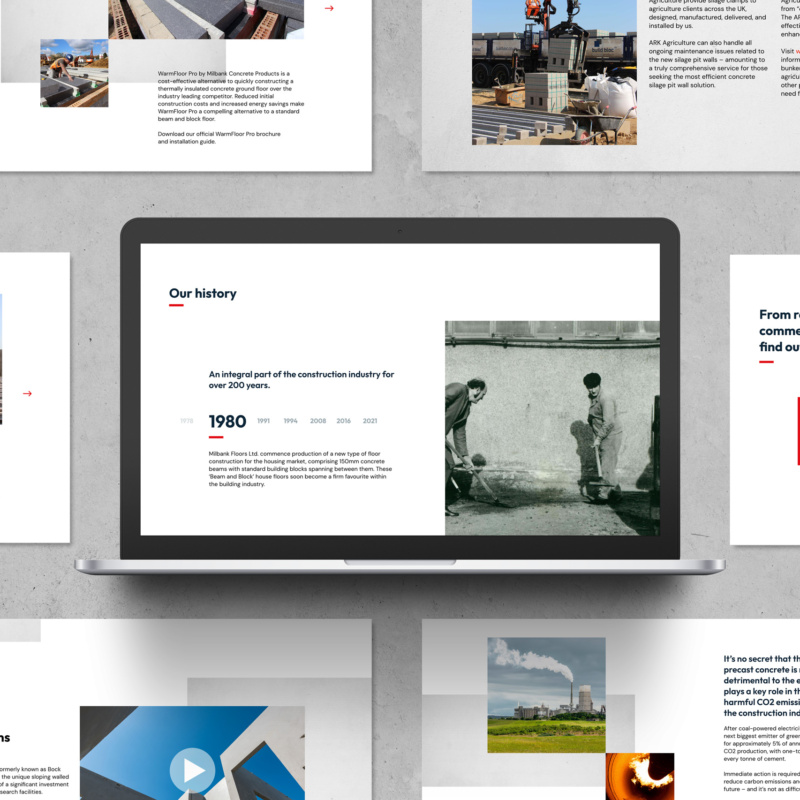 Examples of website designs created by This is Fever