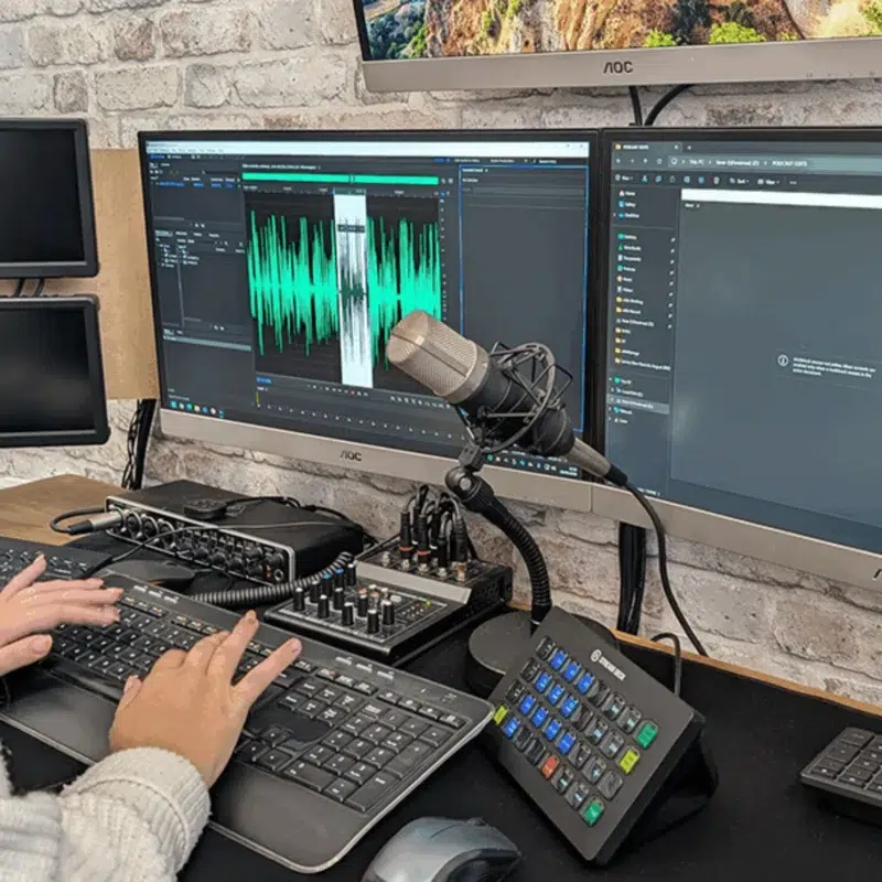 Podcast production and editing in This is Fever studio