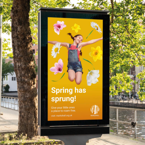 Creative campaign design example for Markshall