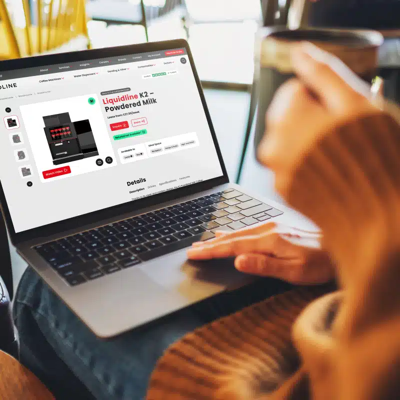 Ecommerce website design laptop - Liquidline