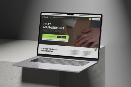 Funk Motorsport website on laptop